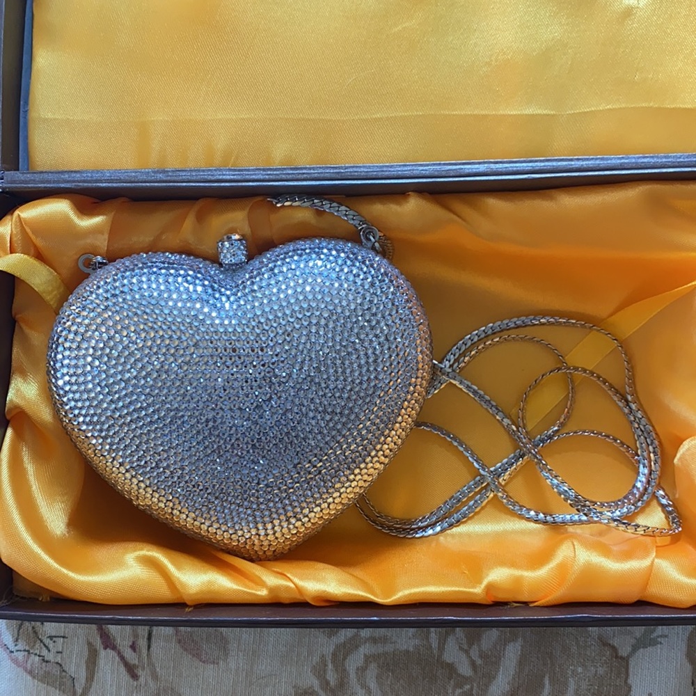 Rhinestone Heart Purse